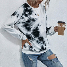将图片加载到图库查看器,Tie Dye Round Neck Sweatshirt