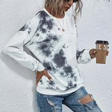 将图片加载到图库查看器,Tie Dye Round Neck Sweatshirt
