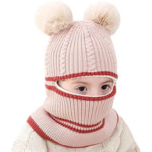 Load image into Gallery viewer, Toddler Fleece Lined Winter Bear Hat