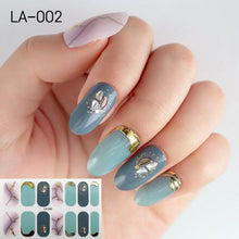 Load image into Gallery viewer, Toe Nail Sticker Wraps Adhesive Decals Toenail Polish Strips DIY Pedicure Foot Decals Manicure Strips Decals Full Wraps Women Glitter Toenail Nail Polish Strips Decals Full Wraps Self Adhesive Toe Nail Tip Full Toe Nail Wraps Feet Decorations