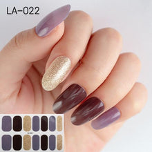 Load image into Gallery viewer, Toe Nail Sticker Wraps Adhesive Decals Toenail Polish Strips DIY Pedicure Foot Decals Manicure Strips Decals Full Wraps Women Glitter Toenail Nail Polish Strips Decals Full Wraps Self Adhesive Toe Nail Tip Full Toe Nail Wraps Feet Decorations