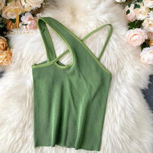 Load image into Gallery viewer, Top fashion cute women summer cross sleeveless crop top cute fashion styles classy top