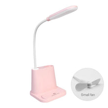 Load image into Gallery viewer, Touch Dimmable LED Desk Lamp 10W Wireless Charging/USB Charging Table Light for Children Kids Reading Study Bedside Bedroom Decorative Table Lamp Cute Study Lamps for Bedroom Décor