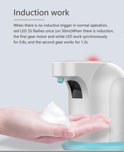 Load image into Gallery viewer, Touchless Automatic Soap Dispenser USB Charging Smart Foam Machine Infrared Sensor Foam Soap Dispenser Hand Sanitizer Touchless Commercial Easy Refill Soap & Sanitizer Holder Hand Free Sensor Wall Mount Adjustable Liquid Gel