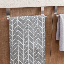 Load image into Gallery viewer, Towel Rack Over Door Towel Bar Hanging Holder Stainless Steel Bathroom Kitchen Cabinet Towel Rag Rack Shelf Hanger Tool Gadget