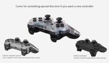 Load image into Gallery viewer, Transparent Eye Catching Wireless Dual Shock Bluetooth Joystick Gamepad Console Controller Compatible With PC Laptop