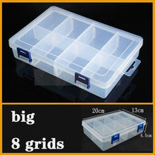 Load image into Gallery viewer, Transparent Plastic Box Screw Compartment Box Jewelry Earring Display Case Container Clear Terminal Organizer Tool Storage boxes Multiple Compartments Jewelry Storage Container