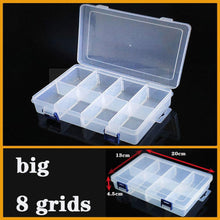Load image into Gallery viewer, Transparent Plastic Box Screw Compartment Box Jewelry Earring Display Case Container Clear Terminal Organizer Tool Storage boxes Multiple Compartments Jewelry Storage Container