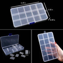 将图片加载到图库查看器,Transparent Plastic Storage Jewelry Box Compartment Adjustable Container For Beads Earring Box For Jewelry Rectangle Box Case Storage Container for Jewelry Beads Earring