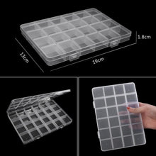 将图片加载到图库查看器,Transparent Plastic Storage Jewelry Box Compartment Adjustable Container For Beads Earring Box For Jewelry Rectangle Box Case Storage Container for Jewelry Beads Earring
