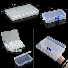 将图片加载到图库查看器,Transparent Plastic Storage Jewelry Box Compartment Adjustable Container For Beads Earring Box For Jewelry Rectangle Box Case Storage Container for Jewelry Beads Earring