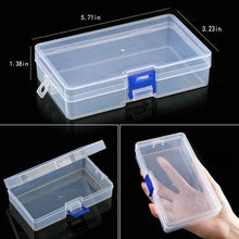 将图片加载到图库查看器,Transparent Plastic Storage Jewelry Box Compartment Adjustable Container For Beads Earring Box For Jewelry Rectangle Box Case Storage Container for Jewelry Beads Earring