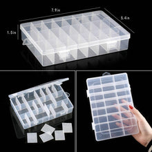 将图片加载到图库查看器,Transparent Plastic Storage Jewelry Box Compartment Adjustable Container For Beads Earring Box For Jewelry Rectangle Box Case Storage Container for Jewelry Beads Earring