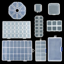 将图片加载到图库查看器,Transparent Plastic Storage Jewelry Box Compartment Adjustable Container For Beads Earring Box For Jewelry Rectangle Box Case Storage Container for Jewelry Beads Earring