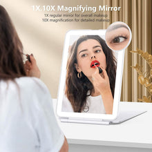 Load image into Gallery viewer, Travel Makeup Mirror with 10X Magnifying Mirror