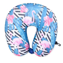 Load image into Gallery viewer, Travel U Shape Neck Pillow Reading Sleeping Long Flights Road Trips Microbead Neck Rest Support Cushion Portable Feather Soft Microfiber Neck Pillow Travel Pillow U-Shaped Neck Pillow Ultra Soft Comfortable Cushion for Neck Support Super for Home Office