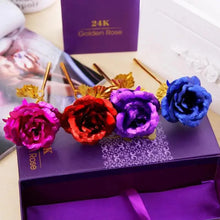 将图片加载到图库查看器,Trendy Flower Gift for Loved ones 24K Gold Rose Gift Big Rose with Gift Box Best Gift for Girlfriend Valentines Day