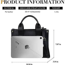 Load image into Gallery viewer, Trendy Leather Tote Bag Small Personalized Top Handle Crossbody Handbags