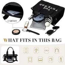 Load image into Gallery viewer, Trendy Leather Tote Bag Small Personalized Top Handle Crossbody Handbags