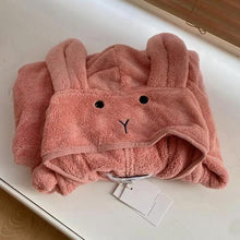 Load image into Gallery viewer, Trendy Rabbit Cartoon Bathrobes For Girls Boys Unisex Soft Hooded And Comfortable Kids Vintage Design Bathrobes
