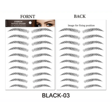 Load image into Gallery viewer, Trendy Waterproof 1 Piece Hair-liked Authentic Eyebrow Tattoo Sticker Waterproof Cosmetics Long Lasting Makeup False Eyebrows Stickers