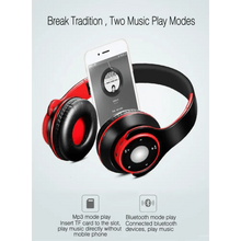 将图片加载到图库查看器,Wireless Headset Bluetooth Earphones and Headphone Foldable Adjustment Bluetooth Wired Headphones TF Card MP3 FM Radios For Online Class Business Trip Travel Video Conference