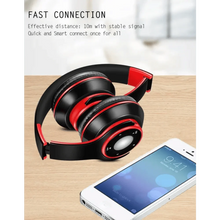 将图片加载到图库查看器,Wireless Headset Bluetooth Earphones and Headphone Foldable Adjustment Bluetooth Wired Headphones TF Card MP3 FM Radios For Online Class Business Trip Travel Video Conference