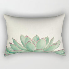 Load image into Gallery viewer, Tropical Plants Flowers Beauty Pattern Pillow Covers Short Plush Tropical Palm Leaves Throw Pillow Cover Summer Exotic Jungle Plant Tropical Palm On The Geometric Cotton LinGEOen Decorative Rectangular Pillowcase Rectangle Small Pillow Cases