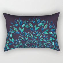 Load image into Gallery viewer, Tropical Plants Flowers Beauty Pattern Pillow Covers Short Plush Tropical Palm Leaves Throw Pillow Cover Summer Exotic Jungle Plant Tropical Palm On The Geometric Cotton LinGEOen Decorative Rectangular Pillowcase Rectangle Small Pillow Cases
