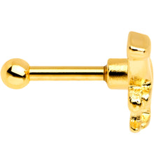 Load image into Gallery viewer, 16G 1/4 Gold PVD Dangerous Dinosaur Tragus Cartilage Earring