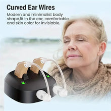 Load image into Gallery viewer, True Hearing Aids (Not Amplifier) for Seniors Rechargeable with Charging Dock
