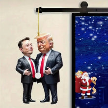 Load image into Gallery viewer, Trump & Musk Acrylic Hanging Ornament