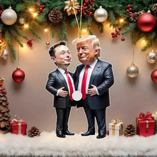 Load image into Gallery viewer, Trump & Musk Acrylic Hanging Ornament