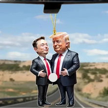 Load image into Gallery viewer, Trump & Musk Acrylic Hanging Ornament