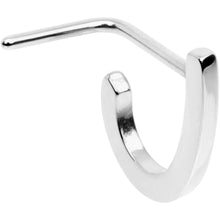 Load image into Gallery viewer, 20G Stainless Steel Faux Hoop L Shaped Nose Ring