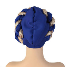 将图片加载到图库查看器,Turbans Pleated Soft Beanie Headwrap Lightweight African Hat Arab Wrap Elegant Muslim Turban Scarf Women Hijabs Hair Accessories Cap bonnet for Women