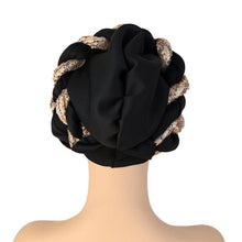 将图片加载到图库查看器,Turbans Pleated Soft Beanie Headwrap Lightweight African Hat Arab Wrap Elegant Muslim Turban Scarf Women Hijabs Hair Accessories Cap bonnet for Women