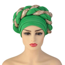 将图片加载到图库查看器,Turbans Pleated Soft Beanie Headwrap Lightweight African Hat Arab Wrap Elegant Muslim Turban Scarf Women Hijabs Hair Accessories Cap bonnet for Women