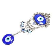 Load image into Gallery viewer, Turkish Blue Evil Eye Wall Hanging Ornaments Nazar Beads Glass Amulet Pendants Wall Hanging Decoration Blessing Protection Home Decoration Lucky Pendant Charm Wall Decor Home Protection House Decoration Good Luck Jewelry Accessories