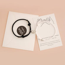 将图片加载到图库查看器,Two Halves Heart Magnetic Bracelet Steel Pendant Couple Bracelets For Friendship Bracelets Braid Rope Magnet Attraction Matching Bracelet Lover Gifts For Boyfriend And Girlfriend