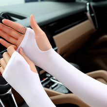 Load image into Gallery viewer, Two Pairs Of Arm Sleeve Sunscreen Cuff Arm Sleeves UV Sun Protect Anti-Slip Summer Men Women Gloves Summer Arm Sleeves Cover Unisex Cooling Sleeves Sports Workout Outdoor Sleeves