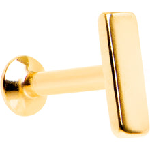 将图片加载到图库查看器,1/4 6mm Gold IP Rectangle Internal Thread Daith Cartilage Tragus
