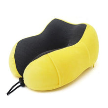 Load image into Gallery viewer, U-Shape Travel Pillow Pure Memory Foam Neck Pillow for Airplane Office Nap Cervical Pillows Flight Sleeping Head Neck Support Memory Cotton Neck Pillow Cervical Vertebra Travel Portable Noon Break Aircraft Neck Pillow For Traveling