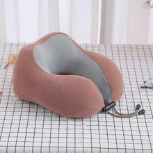 Load image into Gallery viewer, U-Shaped Magnetic Head Pillow Neck Pillow Memory Foam Padding Airplane Travel Office Lunch Break Car Hug Memory Foam Travel Pillow Neck Pillow Ideal for Airplane Travel Comfortable and Lightweight Improved Support Design Neck Pillow