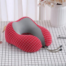 Load image into Gallery viewer, U-Shaped Magnetic Head Pillow Neck Pillow Memory Foam Padding Airplane Travel Office Lunch Break Car Hug Memory Foam Travel Pillow Neck Pillow Ideal for Airplane Travel Comfortable and Lightweight Improved Support Design Neck Pillow