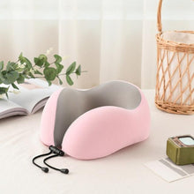 Load image into Gallery viewer, U-Shaped Magnetic Head Pillow Neck Pillow Memory Foam Padding Airplane Travel Office Lunch Break Car Hug Memory Foam Travel Pillow Neck Pillow Ideal for Airplane Travel Comfortable and Lightweight Improved Support Design Neck Pillow