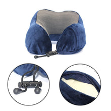 将图片加载到图库查看器,U Shaped Memory Foam Neck Pillows Soft Travel Pillow Massage Neck Pillow Sleeping Airplane Pillow Cervical Healthcare Bedding Outdoor Neck Support Pillow Headrest Travel Folding Slow Rebound Journey Trip Cushion Memory Foam Travel Pillow Neck Pillow