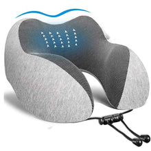 将图片加载到图库查看器,U Shaped Memory Foam Neck Pillows Soft Travel Pillow Massage Neck Pillow Sleeping Airplane Pillow Cervical Healthcare Bedding Outdoor Neck Support Pillow Headrest Travel Folding Slow Rebound Journey Trip Cushion Memory Foam Travel Pillow Neck Pillow