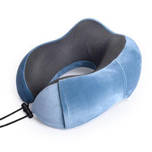 将图片加载到图库查看器,U Shaped Memory Foam Neck Pillows Soft Travel Pillow Massage Neck Pillow Sleeping Airplane Pillow Cervical Healthcare Bedding Outdoor Neck Support Pillow Headrest Travel Folding Slow Rebound Journey Trip Cushion Memory Foam Travel Pillow Neck Pillow