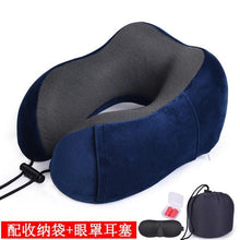 将图片加载到图库查看器,U Shaped Memory Foam Neck Pillows Soft Travel Pillow Massage Neck Pillow Sleeping Airplane Pillow Cervical Healthcare Bedding Outdoor Neck Support Pillow Headrest Travel Folding Slow Rebound Journey Trip Cushion Memory Foam Travel Pillow Neck Pillow